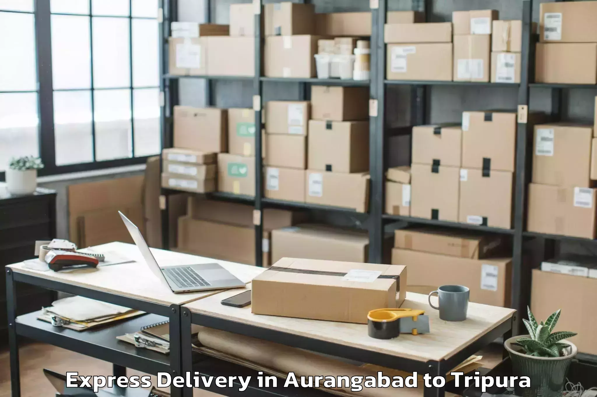 Reliable Aurangabad to Aambasa Express Delivery